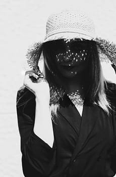 Black and White Summer Portrait